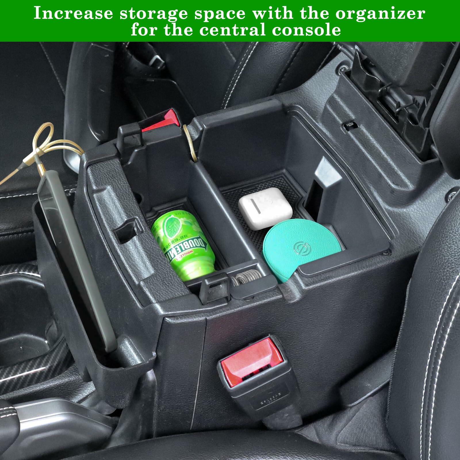 Eamplest 4PCS Center Console Organizer for 2024 2025 2026 Jeep Wrangler JL JLU