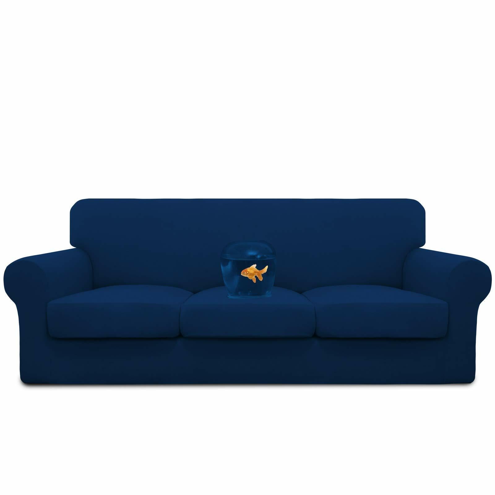 Easy-Going 100% Dual Waterproof 4 Pieces Stretch Soft Couch Cover for Dogs, Sofa