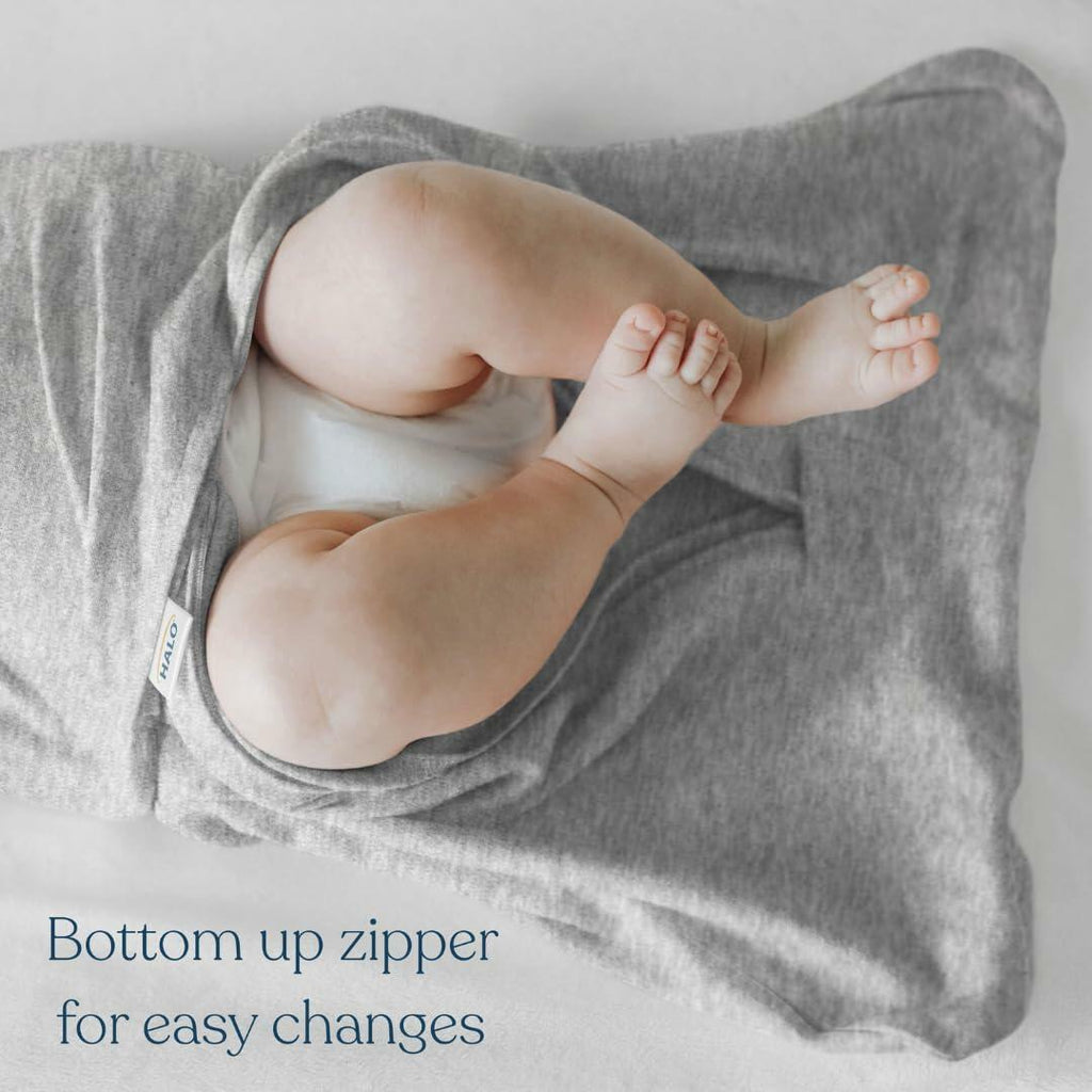 HALO 100% Cotton Sleepsack Swaddle, 3-6 Months  3-Way Adjustable Wearable