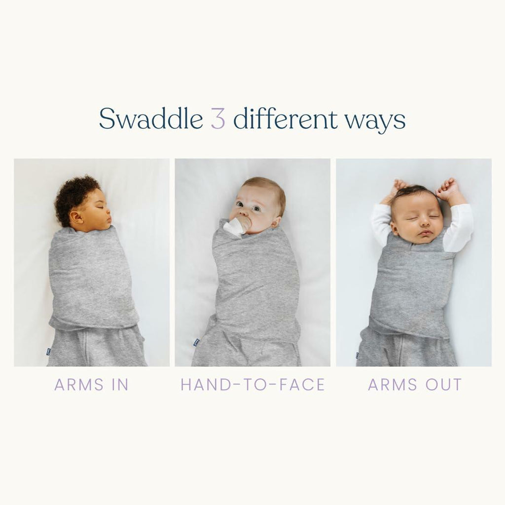 HALO 100% Cotton Sleepsack Swaddle, 3-6 Months  3-Way Adjustable Wearable
