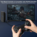 HaeBorl PS2 Controller, 2 Packs Wired Controller Compatible with PS2/PS2