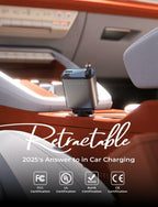 LISEN Retractable Car Charger, Gifts for Him Her, Cars Adapter USB C Fast
