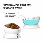Y YHY Elevated Cat Food Bowl, Raised Food and Water Bowl for Cat and Small Dog,