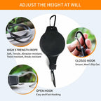 HOGXUAE 3Pack Retractable Plant Hanger Pulley System with Adjustable Rope