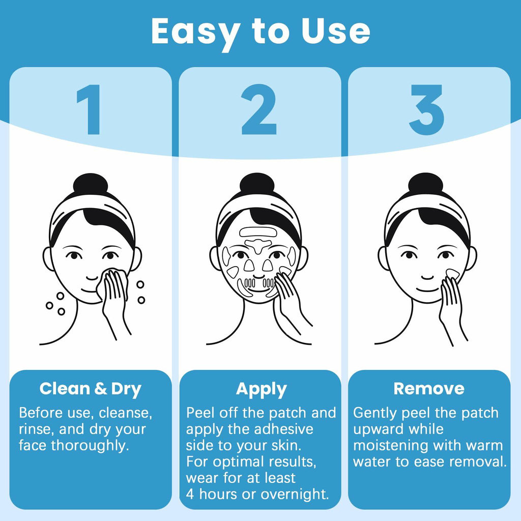 LadPemo Anti-Wrinkle Patches – 208 PCS Facial Wrinkle Patches, Face Tape for