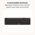 Contour Balance Keyboard: Full-Size Wireless Keyboard with USB Receiver, US