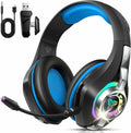 2.4GHz Wireless Gaming Headsets for PS5/PS4/Switch, 2026 RGB Noise Cancelling