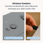 Contour Balance Keyboard: Full-Size Wireless Keyboard with USB Receiver, US