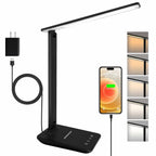 shinelife LED Desk Lamp for Office Home, Bright Desk Light with USB Charging