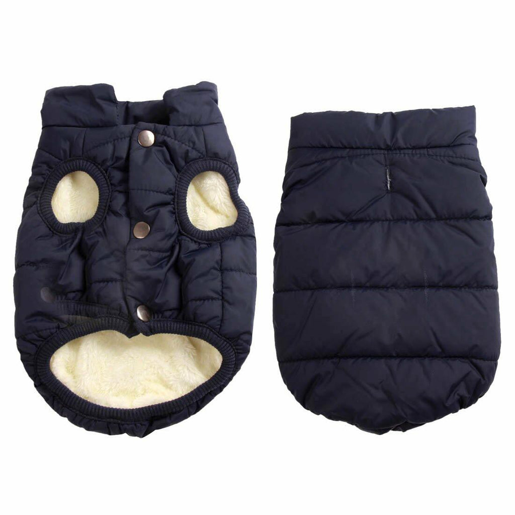JoyDaog 2 Layers Fleece Lined Warm Dog Jacket for Winter Cold Weather,Soft