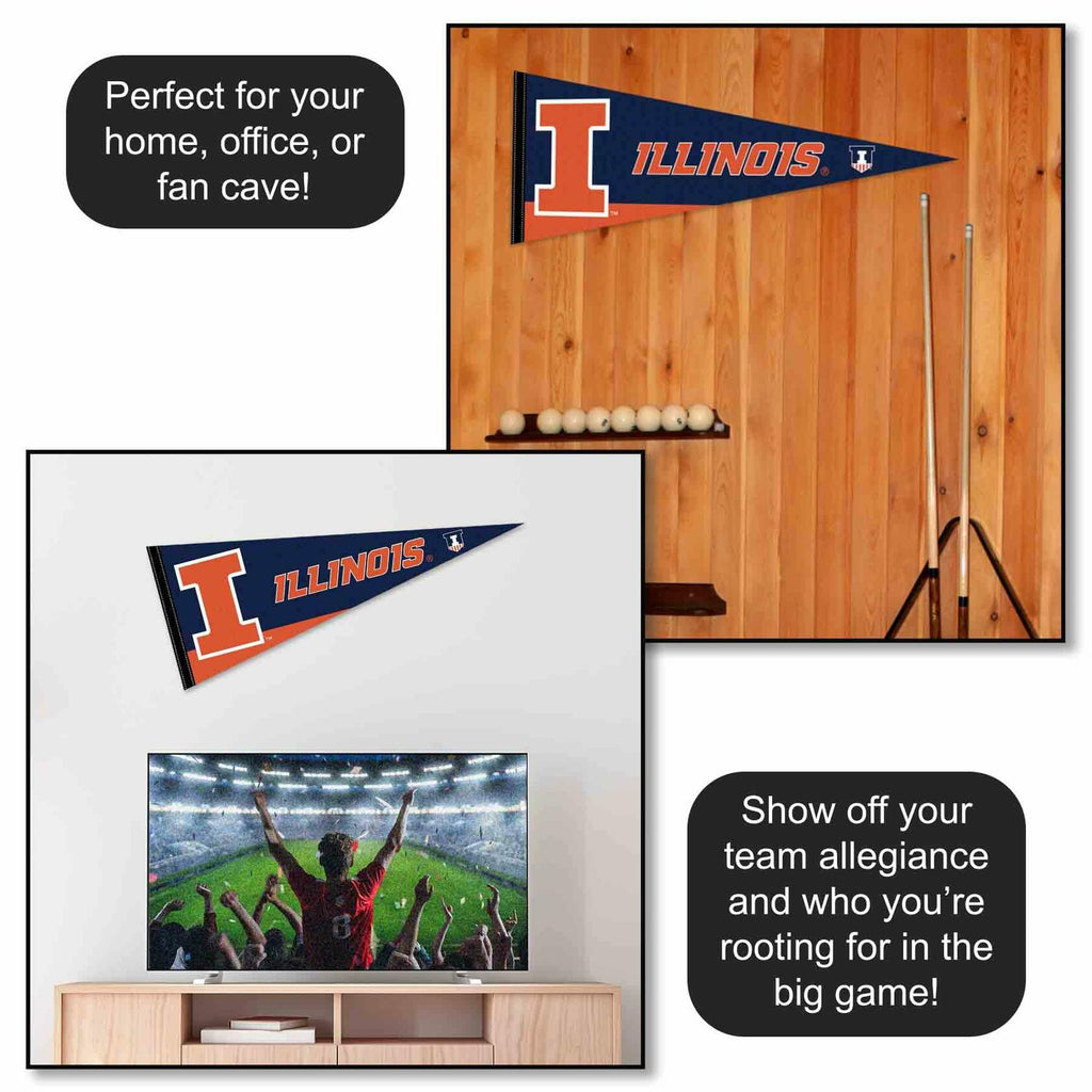 Illinois Fighting Illini Full Size Pennant