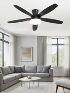 ZMISHIBO 52 inch Ceiling Fans with Lights and Remote/APP Control,Black Low