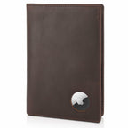 Polare Functional RFID Blocking Leather Passport Holder Travel Bifold Wallet For