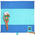 WEKAPO Beach Blanket Sandproof, Extra Large Beach Mat, Big & Compact Sand Free