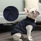 JoyDaog 2 Layers Fleece Lined Warm Dog Jacket for Winter Cold Weather,Soft