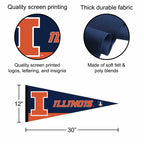 Illinois Fighting Illini Full Size Pennant