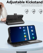 OCASE Compatible with Galaxy S25 Plus Wallet Case, PU Leather Flip Folio Case