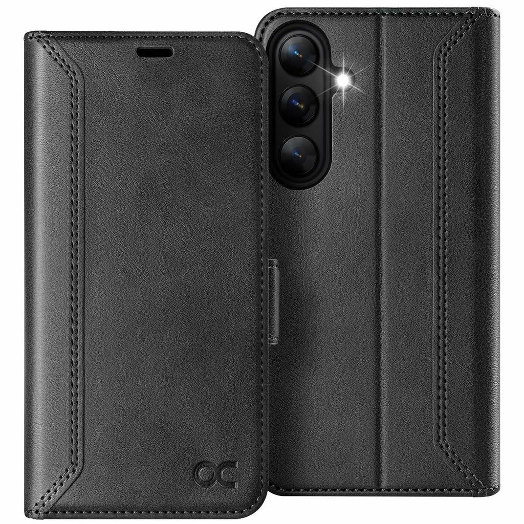 OCASE Compatible with Galaxy S25 Plus Wallet Case, PU Leather Flip Folio Case