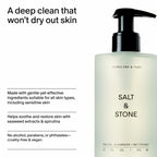 Salt & Stone Facial Cleanser for Women & Men, Spirulina & Yuzu Gentle Facial