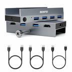 BENFEI USB 3.0 HDMI KVM Switch(8K@60Hz) with 4 USB 3.0 Ports for 2 Computers
