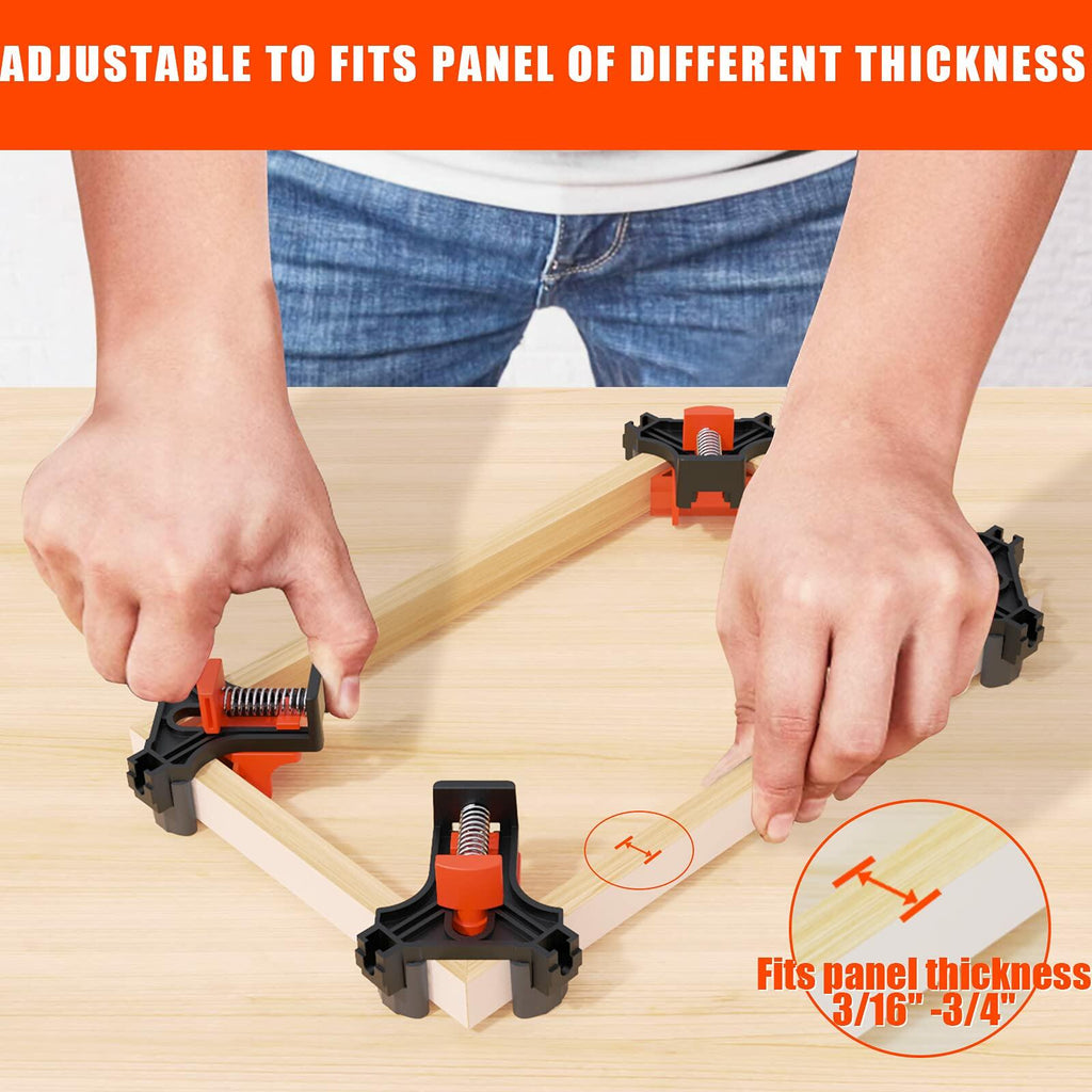 WETOLS Corner Clamp for Woodworking, 90 Degree Right Angle Clamp, Wood Clamps,