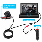 Baby Car Mirror with 4.3'' HD Night Vision Function Display, Safety Car Seat
