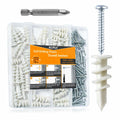 KURUI 140Pcs #8 Self Drilling Drywall Anchors with Screws Kit, Heavy Duty Dry