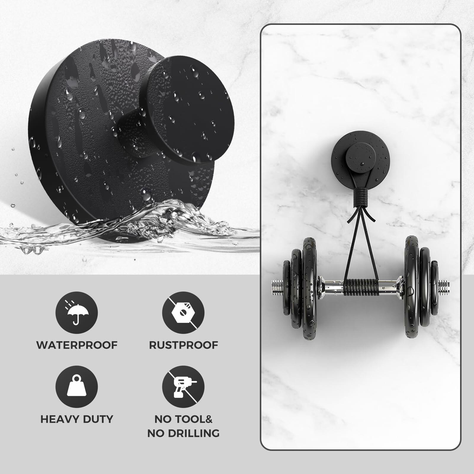 WingWider Shower Hooks for Inside Shower,Suction Cup Hooks for Glass