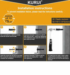 KURUI 140Pcs #8 Self Drilling Drywall Anchors with Screws Kit, Heavy Duty Dry