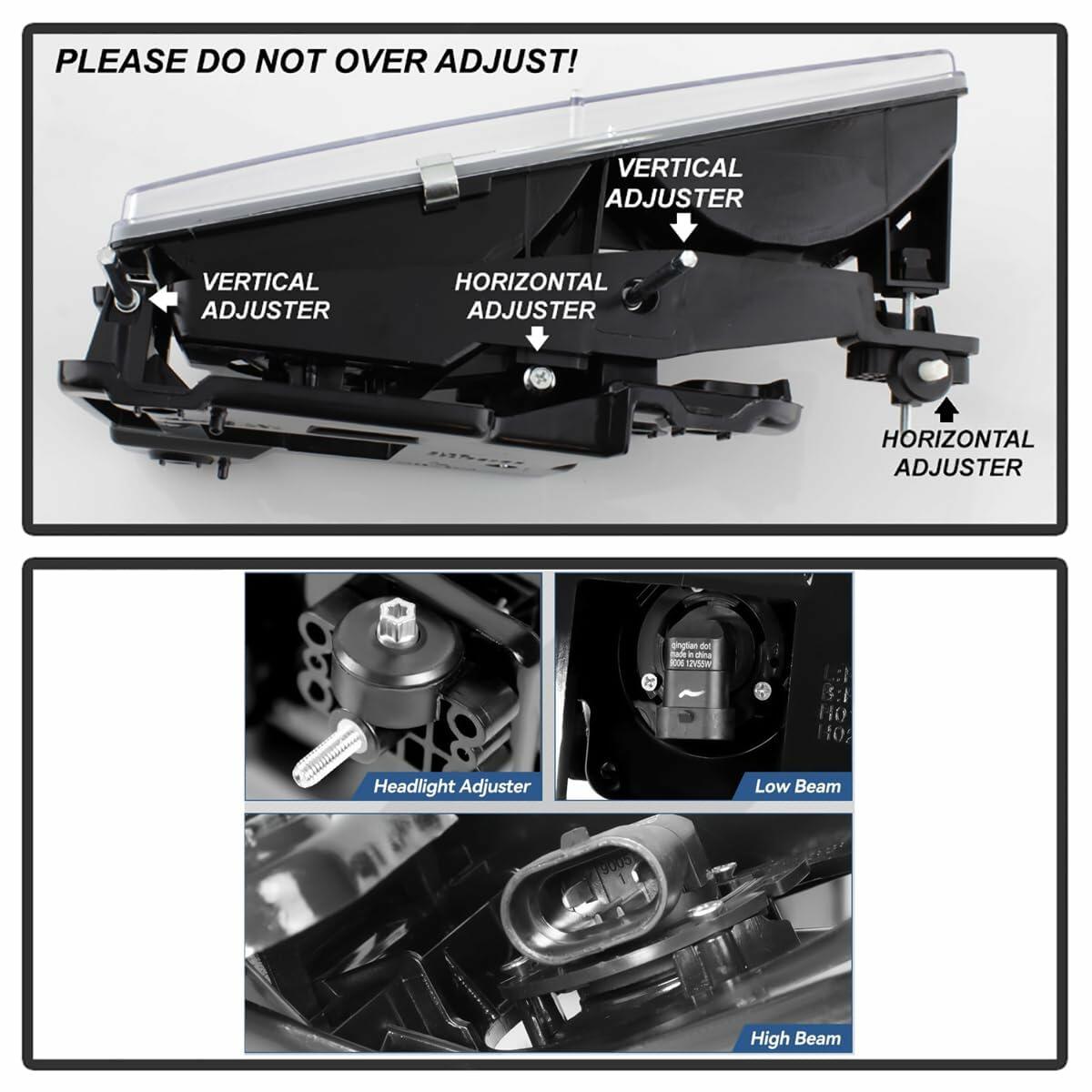 OPEN BOX Aresparts Pair Headlights Assembly Set For 1994 1995 1996 1997 1998