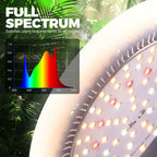 Barrina Hanging Grow Lights for Indoor Plants, 25W Full Spectrum, with Timer and