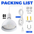 Barrina Hanging Grow Lights for Indoor Plants, 25W Full Spectrum, with Timer and