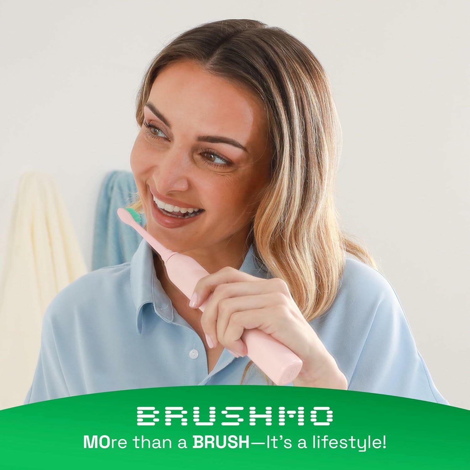 Brushmo Plaque Control Replacement Toothbrush Heads, Compatible with Philips