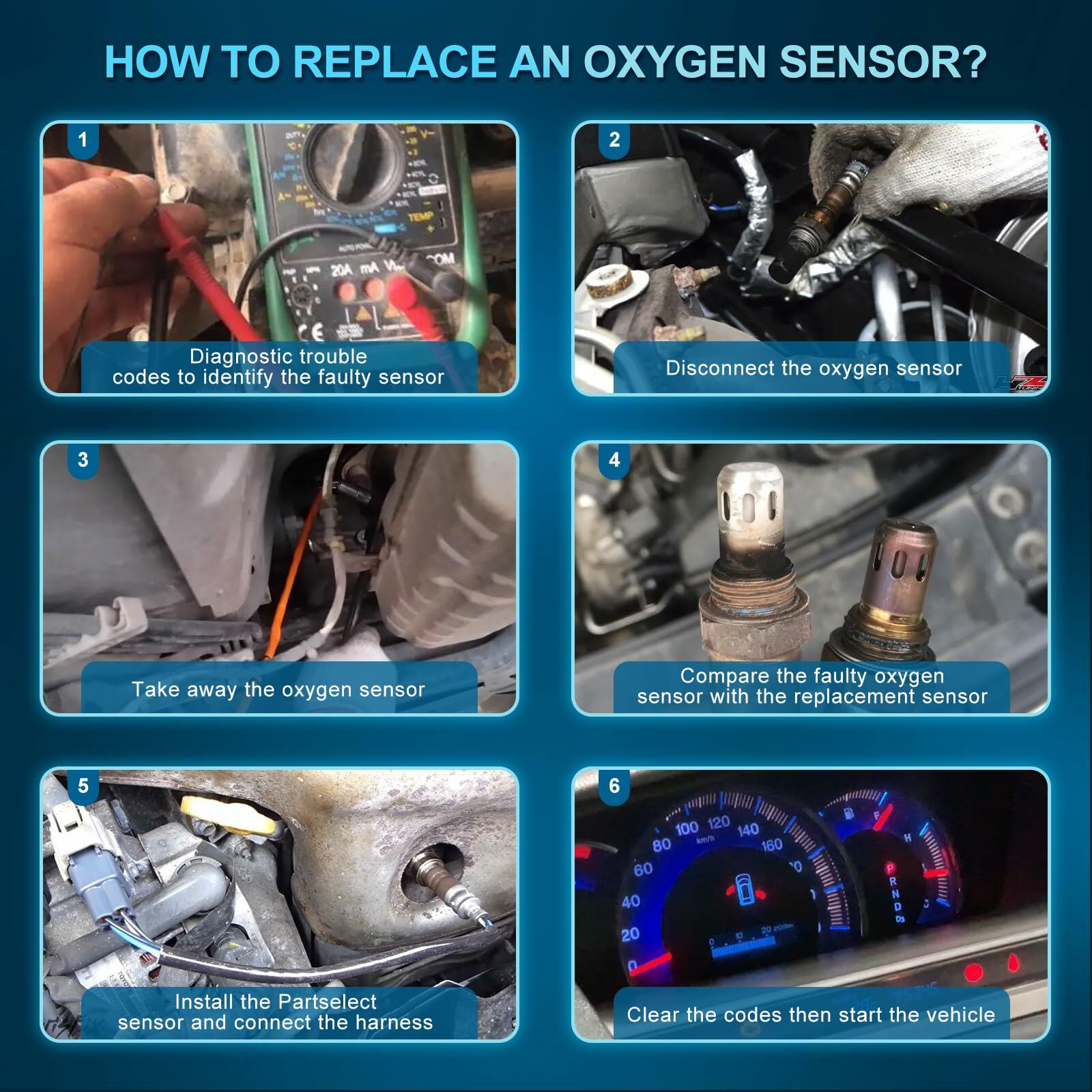 Partselect Set of 2 Oxygen O2 Sensor Upstream Downstream Replacement for Toyota
