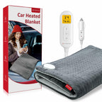 Comfytemp 12V/24V Car Electric Blanket for Back Soothing 17" x 33", 4 Heat