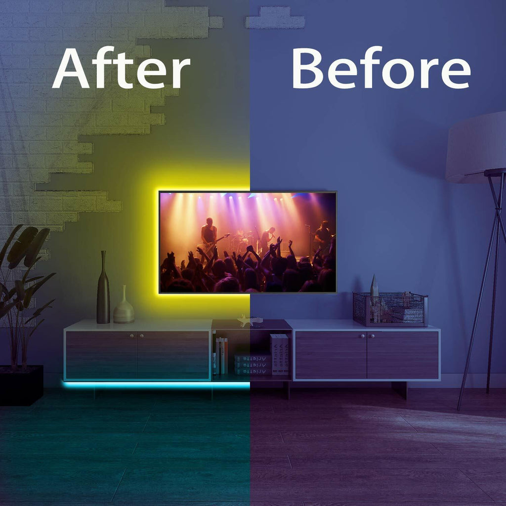 DAYBETTER Led Strip Lights 32.8ft Kit with Remote and Power Supply Color