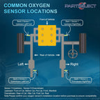 Partselect Set of 2 Oxygen O2 Sensor Upstream Downstream Replacement for Toyota