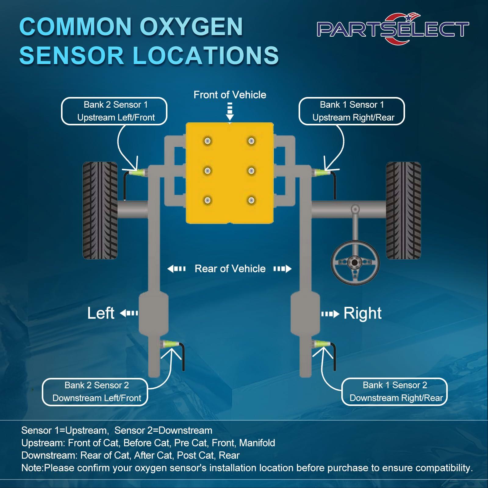 Partselect Set of 2 Oxygen O2 Sensor Upstream Downstream Replacement for Toyota