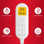Comfytemp 12V/24V Car Electric Blanket for Back Soothing 17" x 33", 4 Heat