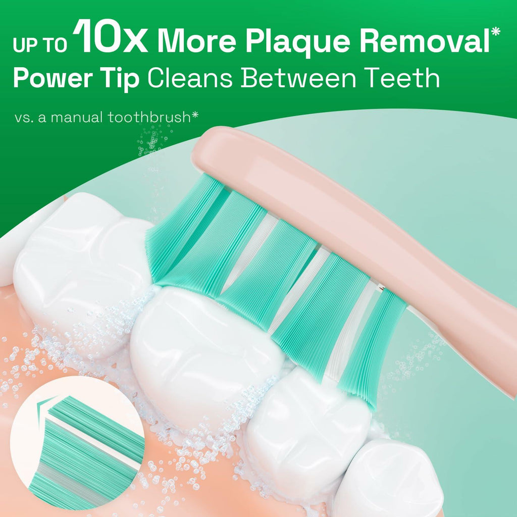 Brushmo Plaque Control Replacement Toothbrush Heads, Compatible with Philips