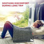 Comfytemp 12V/24V Car Electric Blanket for Back Soothing 17" x 33", 4 Heat