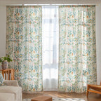 Erbnaryx Boho Floral Curtains French Country Farmhouse Curtains 84 Inches Long