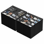 SUOCO 2 Pack Shoe Organizer for Closet, Fits up to 32 Pairs, Small Space Shoe