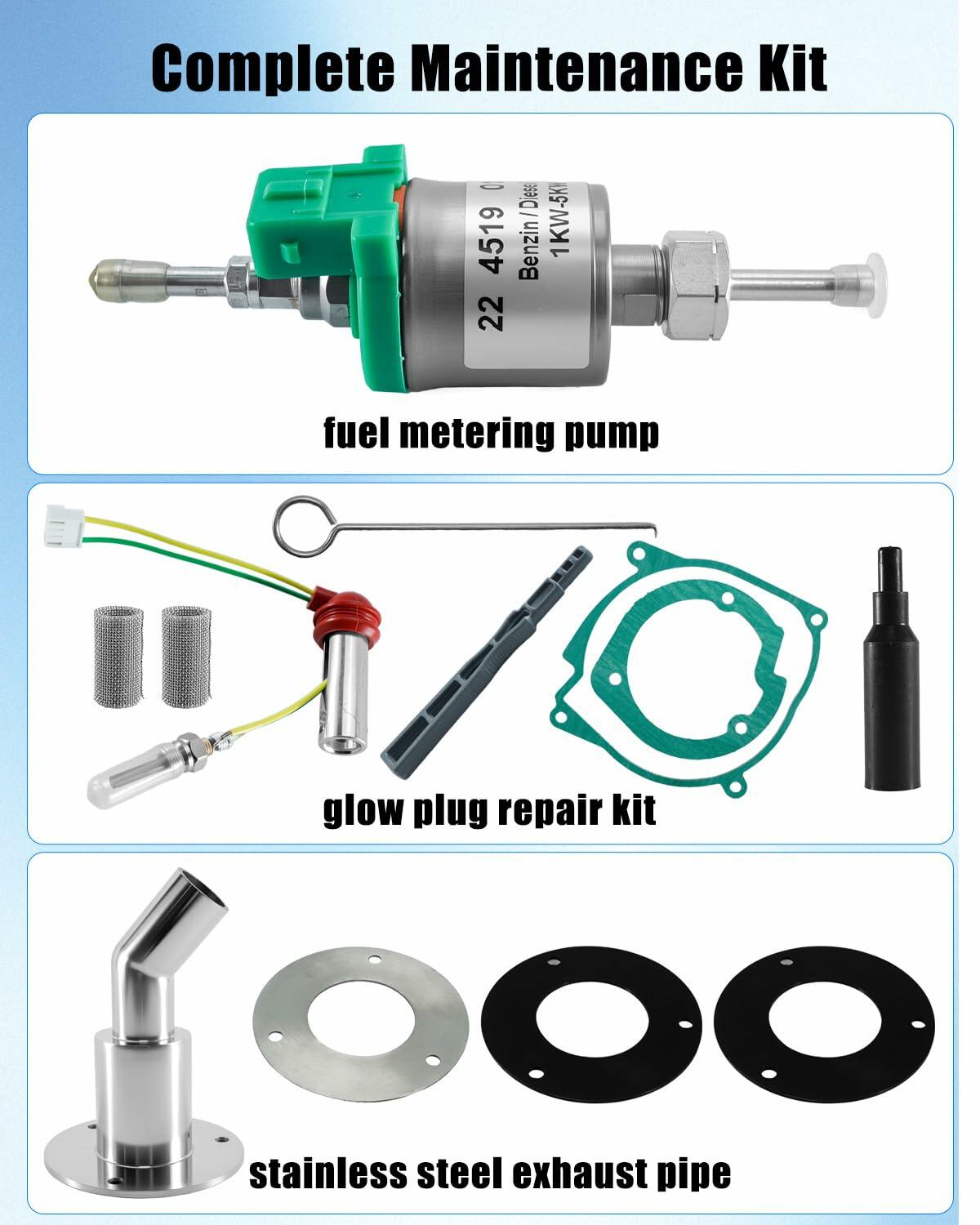 12v 2kw Glow Plug Repair Kit Fit for Eberspacher Airtronic D2 / D4 Webasto