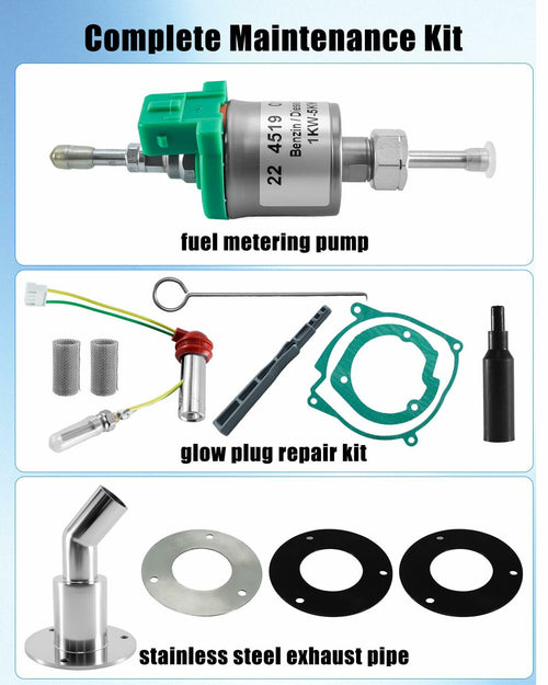 12v 2kw Glow Plug Repair Kit Fit for Eberspacher Airtronic D2 / D4 Webasto