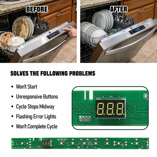 HPUY WD21X31902C WD21X31902 Dishwasher User Interface Control Board