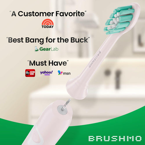 Brushmo Plaque Control Replacement Toothbrush Heads, Compatible with Philips