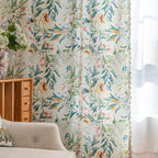 Erbnaryx Boho Floral Curtains French Country Farmhouse Curtains 84 Inches Long
