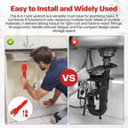 Alocre 8 in-1 Multifunctional Sink & Faucet Installer Wrench - Plumbing Tool for