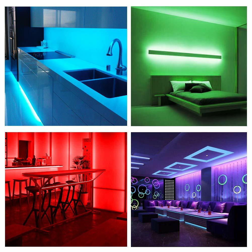 DAYBETTER Led Strip Lights 32.8ft Kit with Remote and Power Supply Color